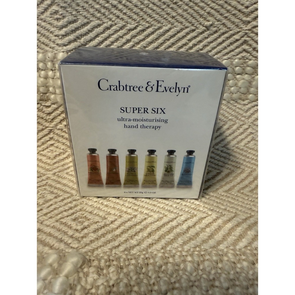 Crabtree & Evelyn London – SUPER SIX Ultra-Moisturizing Hand Therapy – 6-pc Set